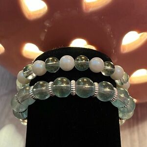 Glass bead bracelet set🤍